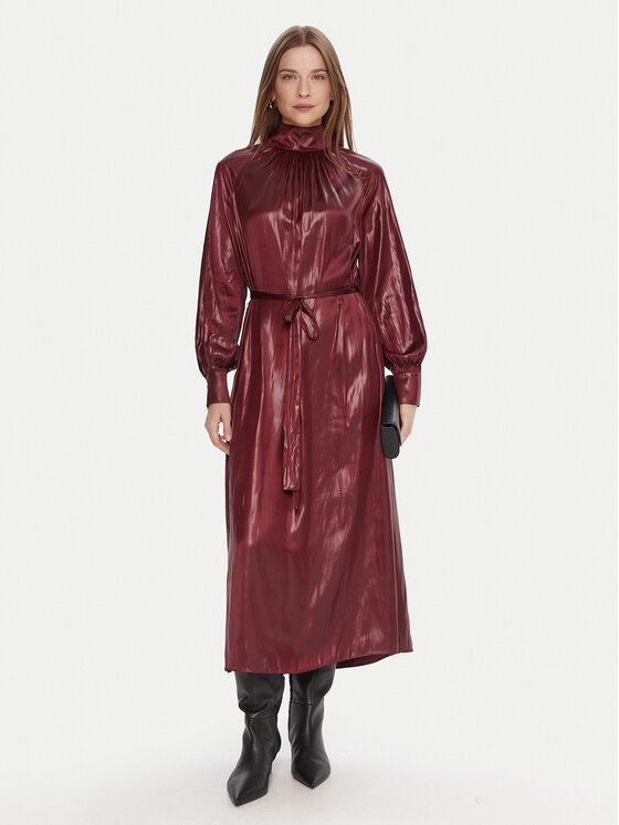 LOLA CASADEMUNT LOLA CASADEMUNT Cocktail obleka LF2516017 Bordo rdeča Regular Fit