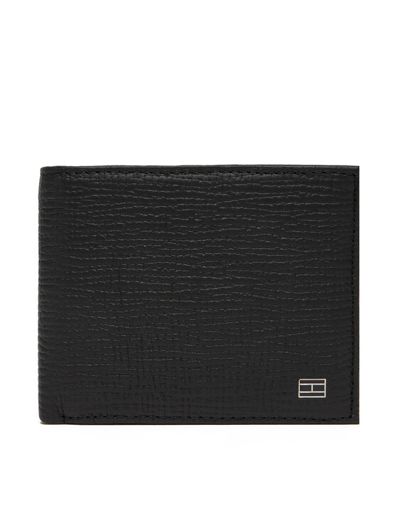 Tommy Hilfiger Duży Portfel Męski Th Flag Mini Cc Wallet AM0AM13708 Czarny