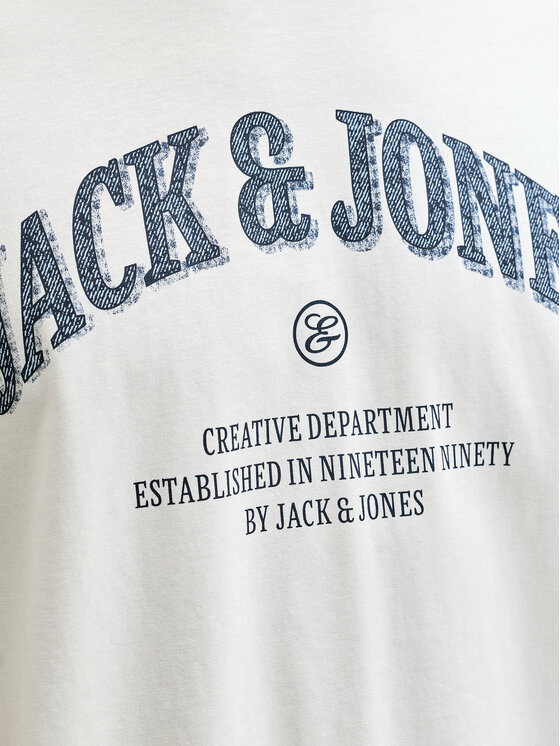 Jack & Jones Jack & Jones Tričko Denver 12291213 Biela Relaxed Fit