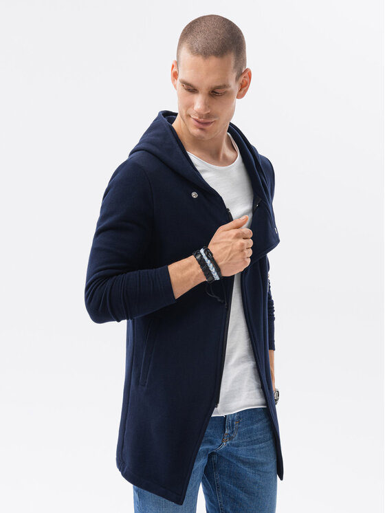 Ombre Ombre Mikina B668 Tmavomodrá Regular Fit