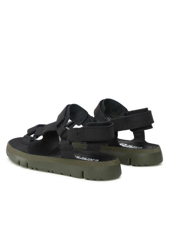 Sandales Camper Garçon Oruga - Cuir 2 Sangles Bleu Foncé