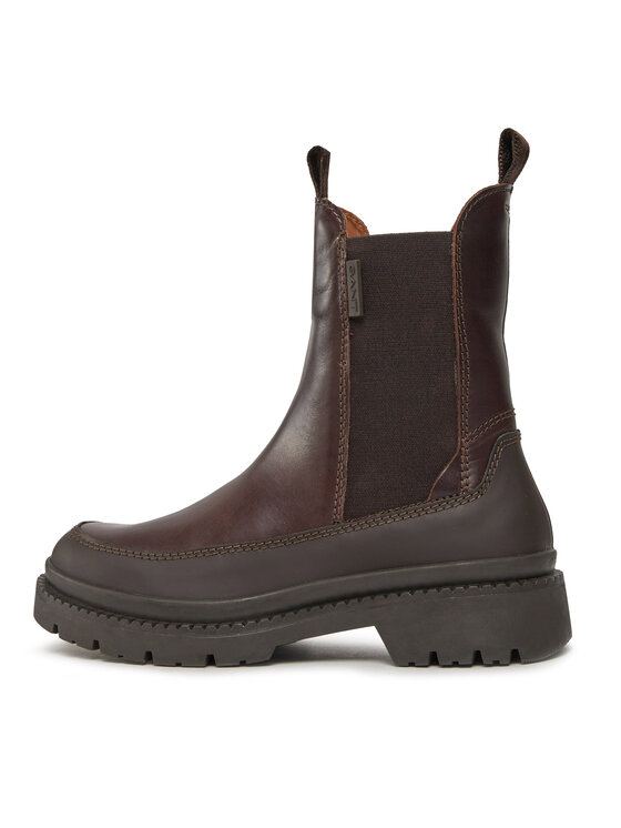 Gant Gant Kotníková obuv s elastickým prvkem Prepnovo Chelsea Boot 27551396 Hnědá