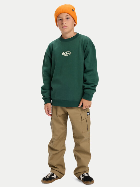 Quiksilver Quiksilver Pulóver Salt Water Graphic EQBFT03960 Zöld Regular Fit