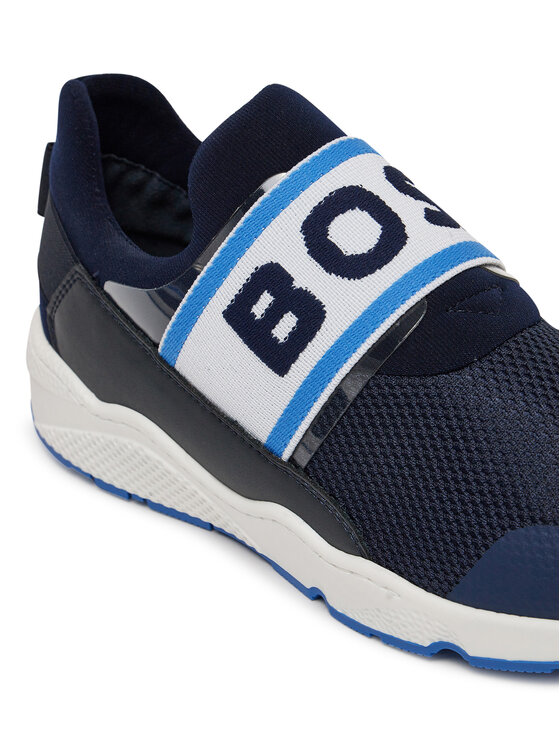 BOSS BOSS Sneakersy J51645 S Granatowy