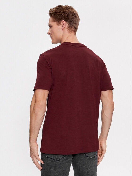 HUGO Hugo Tričko Dero222 50466158 Červená Regular Fit