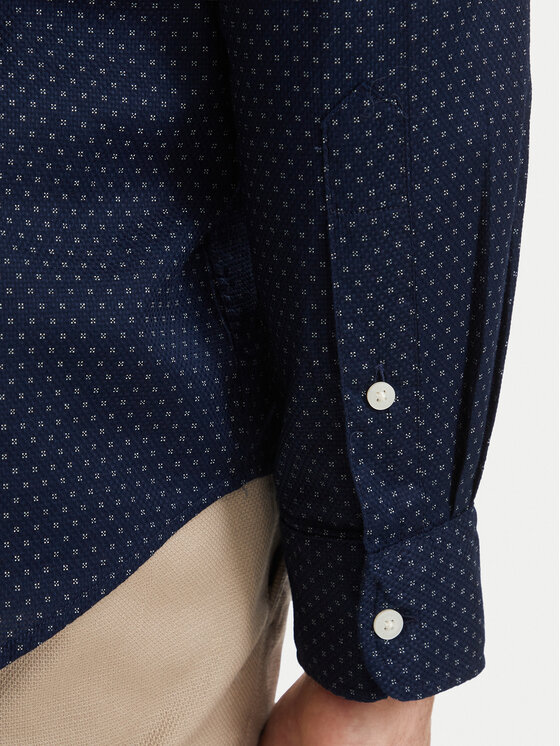 Tommy Hilfiger Tommy Hilfiger Krekls Poplin MW0MW43318 Tumši zils Regular Fit