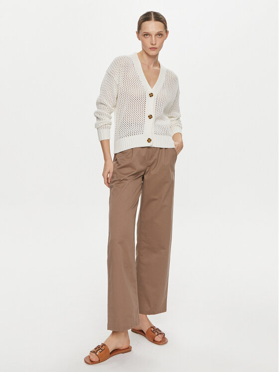 Gap Gap Pletena jopica 854777 Bela Relaxed Fit