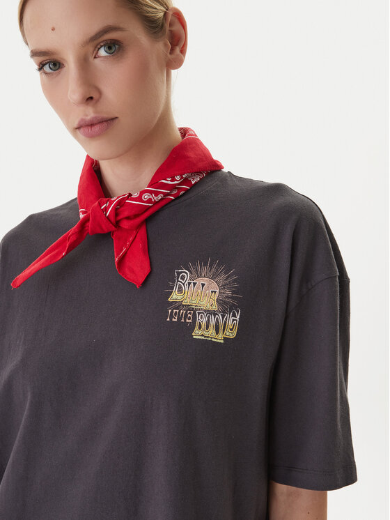 Roxy Roxy Marškinėliai Hangloose Poster ERJZT06090 Balta Loose Fit