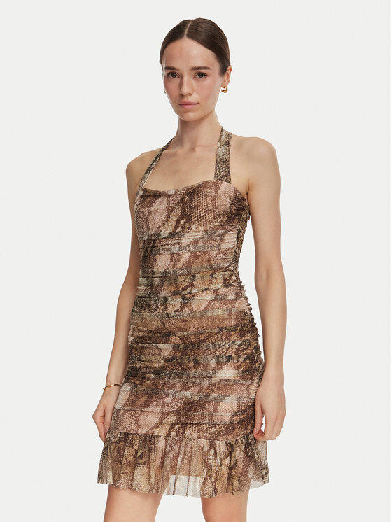 Guess Rochie de vară W6YK64 K4597 Verde Regular Fit