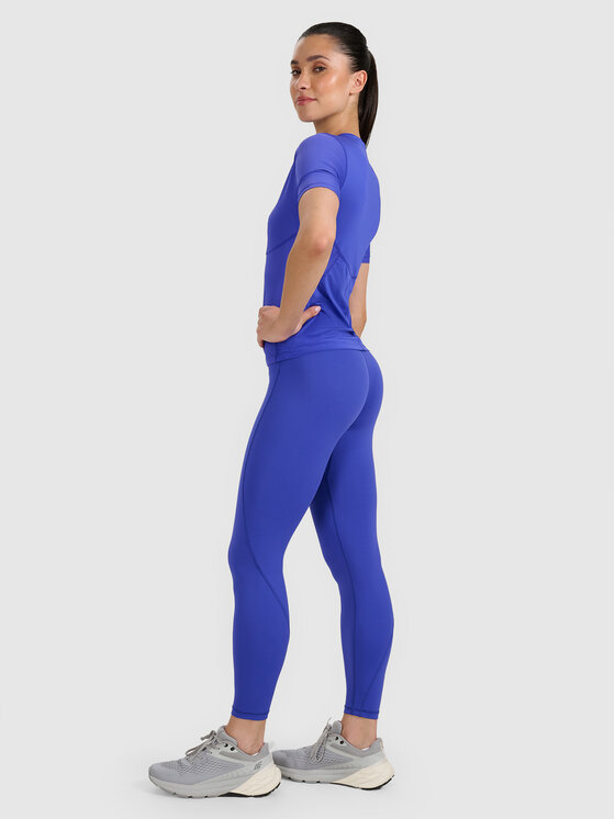 4F 4F Koszulka techniczna TRAINING Niebieski Slim Fit