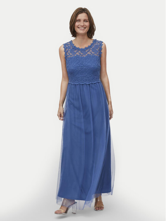 Vila Vila Õhtune kleit Lynnea 14052673 Sinine Regular Fit