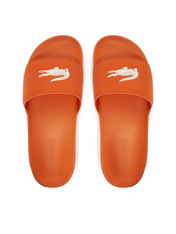 Lacoste Lacoste Klapki Serve Sliders 7-49CMA0041 Pomarańczowy
