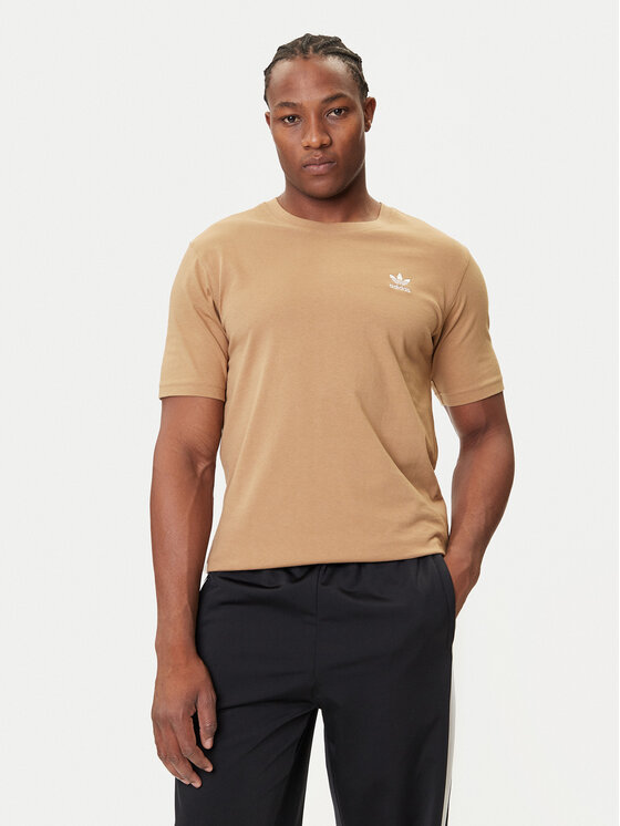adidas adidas Majica Trefoil Essentials JX2824 Bež Regular Fit