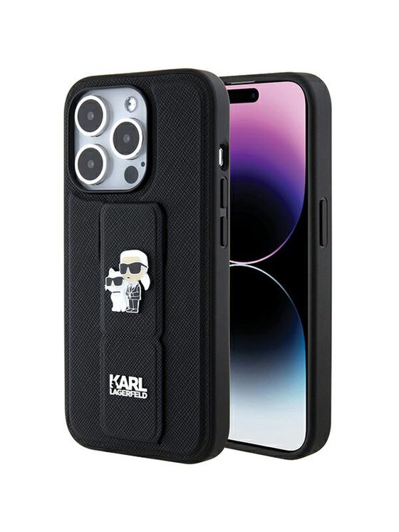 Etui na telefon KARL LAGERFELD, Czarne, iPhone 15 Pro Max