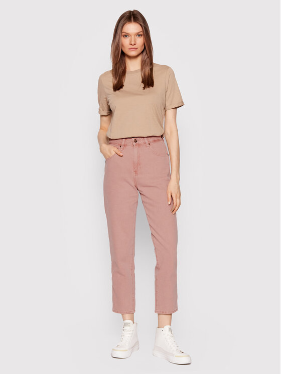 Wrangler Wrangler Jeansy W246XZ46N 112145914 Różowy Mom Fit
