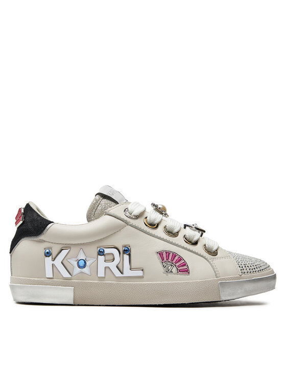 Sneakers KARL LAGERFELD KL60144 Off White Lthr 0T1