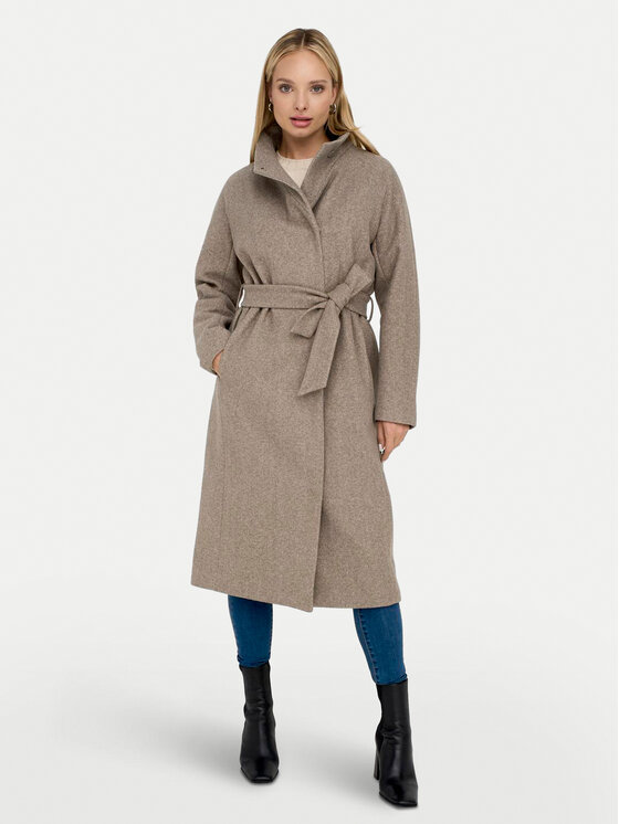 ONLY ONLY Prehodni plašč Emma 15234634 Bež Regular Fit