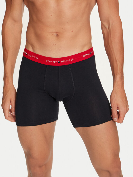 Tommy Hilfiger Tommy Hilfiger Sada 3 kusů boxerek UM0UM02765 Černá