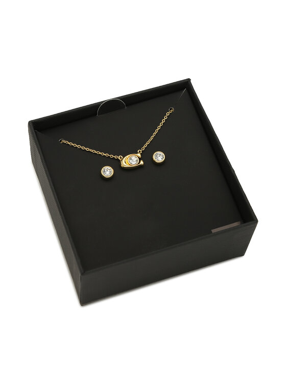 Coach Coach Set colier și cercei Signature Necklace & Earring Set 37412845GLD110 Auriu