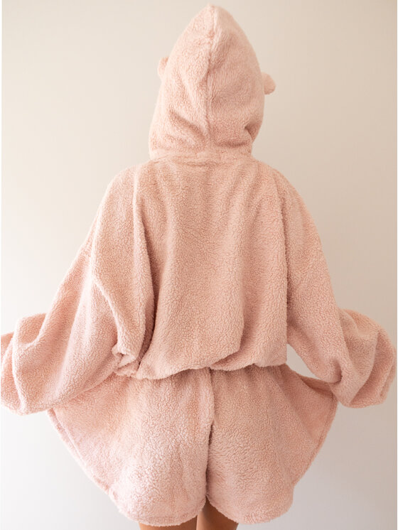 MissDenim MissDenim Dres Teddy Bear Różowy Basic Fit