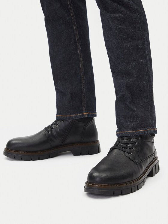 Rieker Rieker Schnürschuhe 32203-00 Schwarz