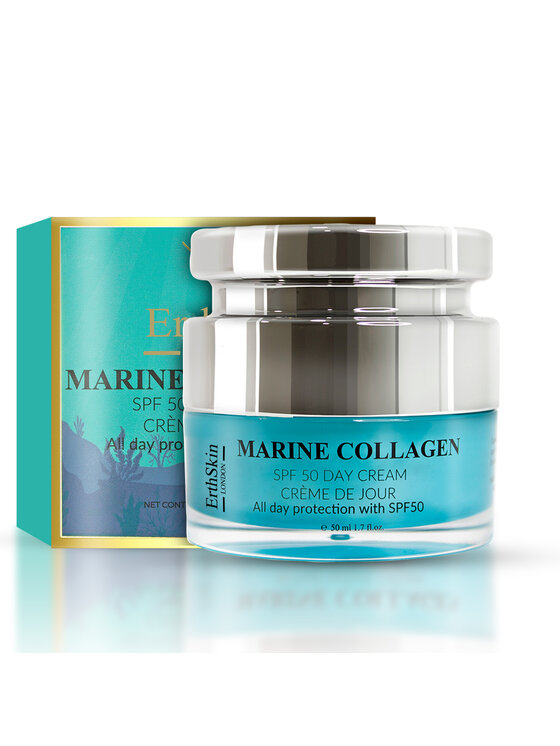 Erthskin London Erthskin London Krem na dzień z kolagenem morskim SPF50 Krem do twarzy
