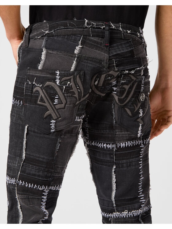 PHILIPP PLEIN PHILIPP PLEIN Jeansy 20697 Beżowy Straight Leg