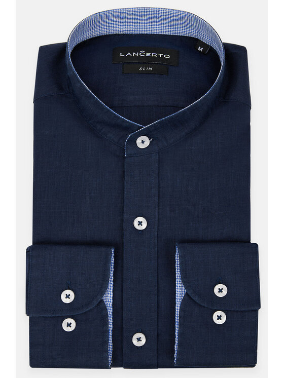 Lancerto Lancerto Koszula Julie KO073123000022 Granatowy Slim Fit