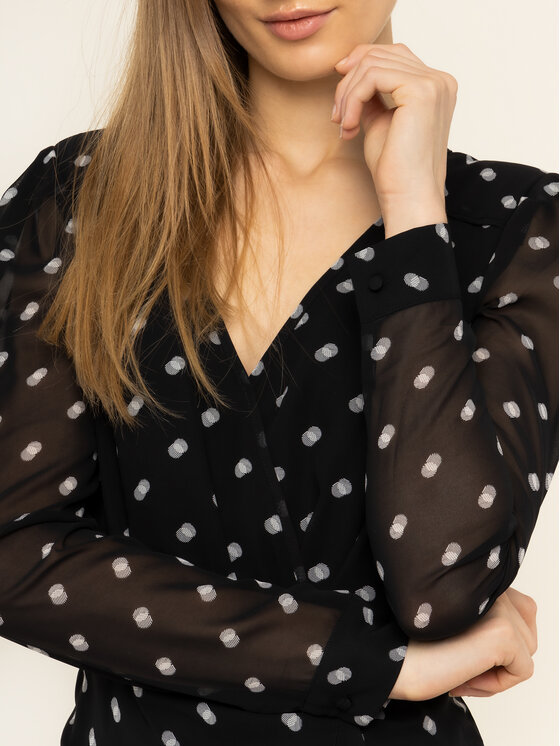 Guess Guess Sommerkleid W01K74 WCLS0 Schwarz Slim Fit