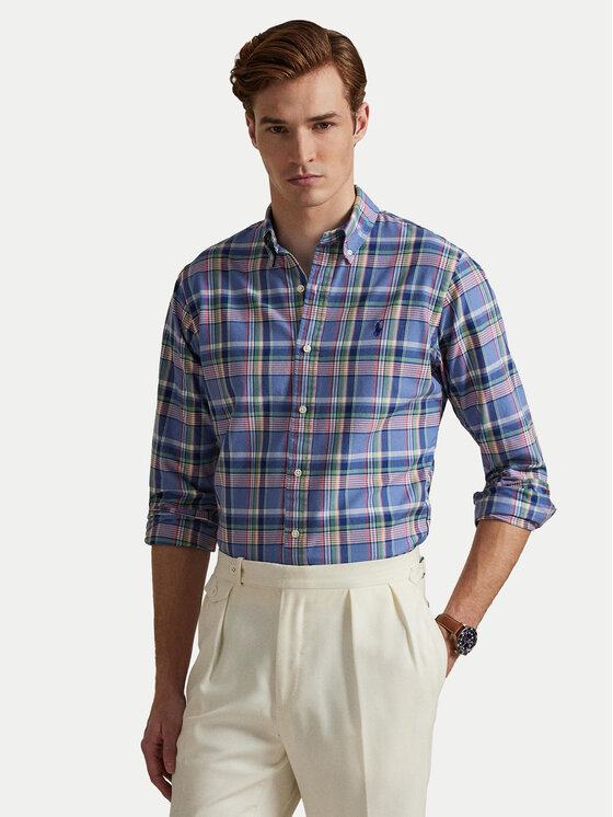 Polo Ralph Lauren Polo Ralph Lauren Cămașă 710922273005 Albastru Custom Fit