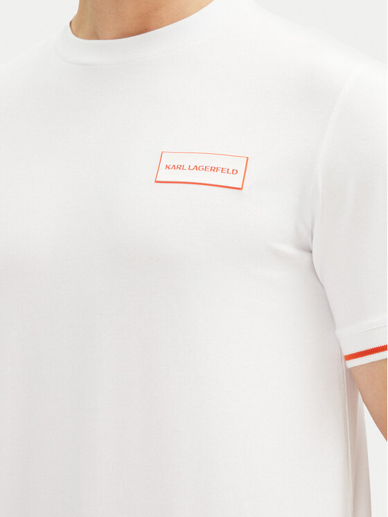KARL LAGERFELD KARL LAGERFELD Тишърт 755020 552221 Бял Regular Fit