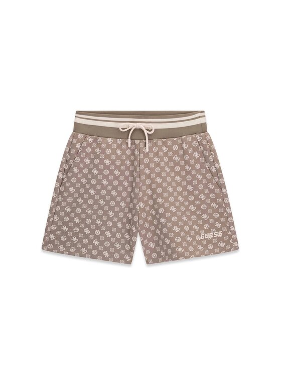 Guess Guess Szorty materiałowe 176131 Beżowy Classic Fit