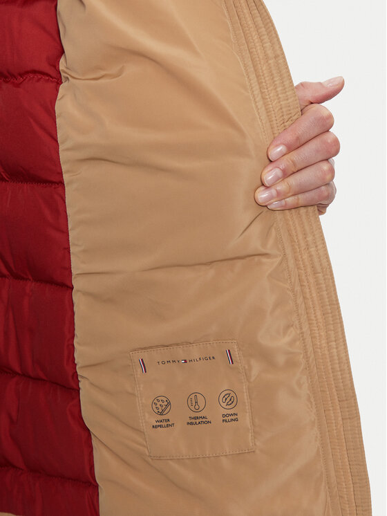 Tommy Hilfiger Tommy Hilfiger Pernata jakna WW0WW43600 Bež Regular Fit