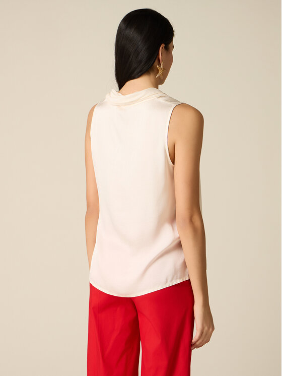 Oltre Oltre Bluzka 2131R003233N021 Biały Regular Fit