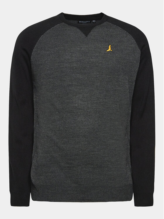 Brave Soul Brave Soul Džemper MK-230HIGGS Siva Regular Fit