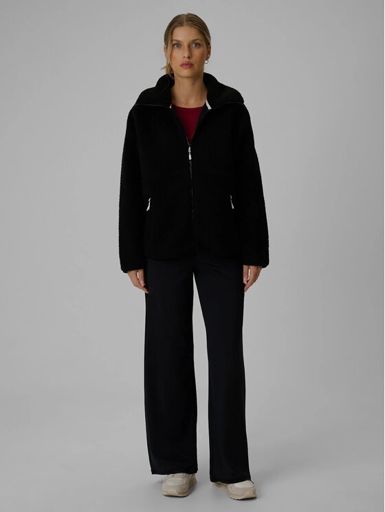 4F 4F Felpa di pile 4FWAW26TFLEF463-20S Nero Loose Fit