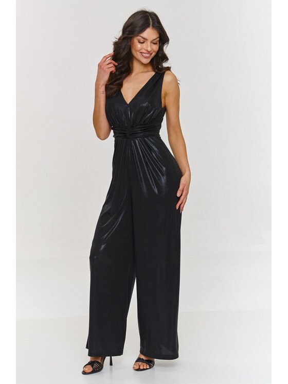 Makadamia Makadamia Kombinezon m885 Czarny Loose Fit
