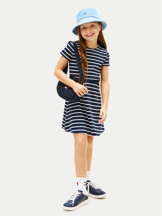 Tommy Hilfiger Rochie de zi KG0KG09149 Bleumarin Regular Fit