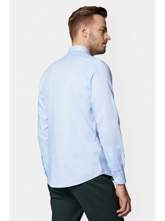 Lancerto Lancerto Koszula Edie KO073123000033 Błękitny Slim Fit