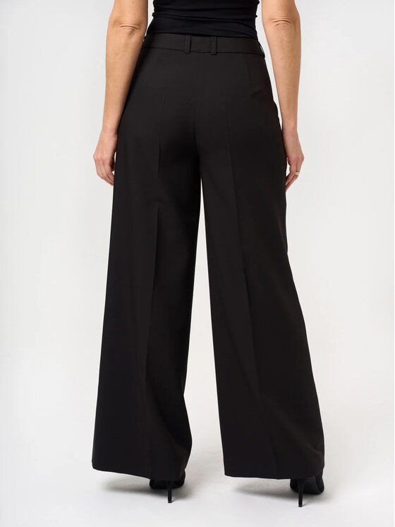 Willsoor Willsoor Spodnie materiałowe 68308 Czarny Wide Leg