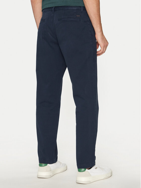 BOSS Boss Chinos kelnes 50529308 Tamsiai mėlyna Relaxed Fit