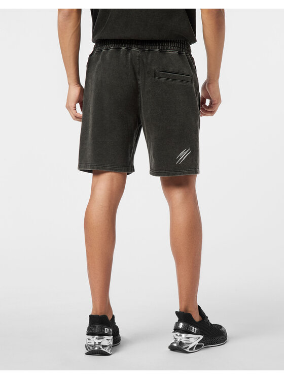 Plein Sport Plein Sport Pantaloncini 28075 Nero Jogger Fit