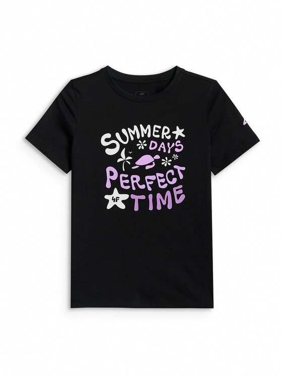 4F 4F T-Shirt POOLSIDE CLUB Czarny Regular Fit