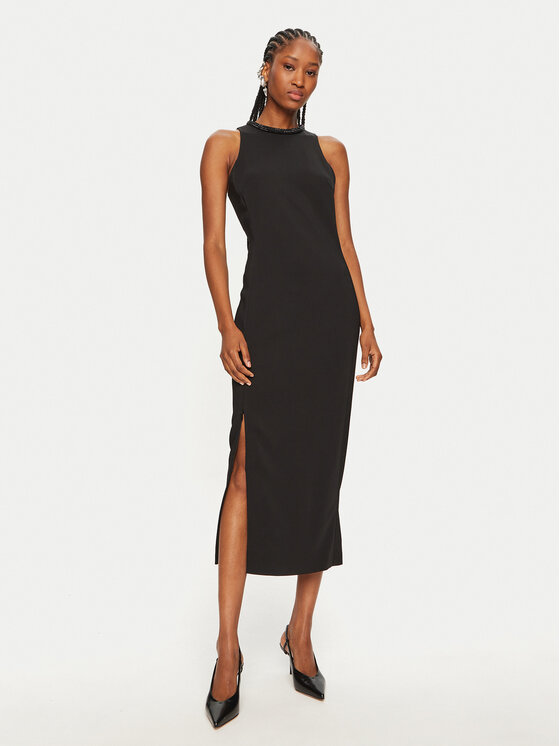 PINKO PINKO Koktélruha Honfleur 104093 A23V Fekete Slim Fit