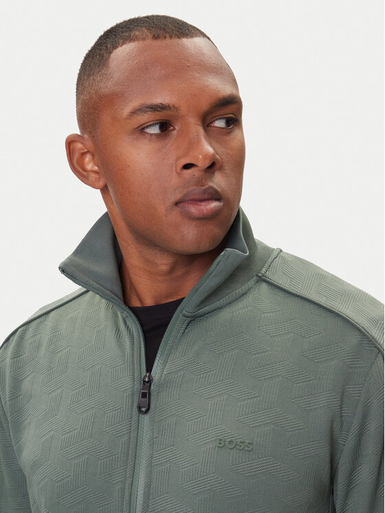 BOSS BOSS Mikina Mirror 50549706 Zelená Regular Fit