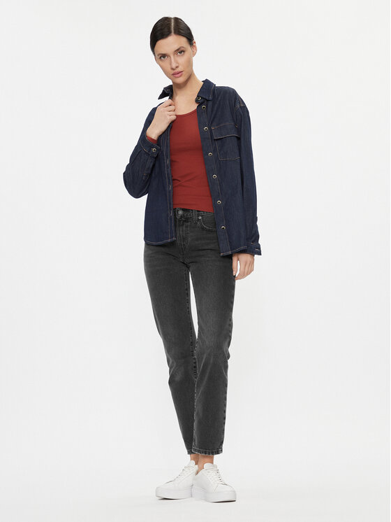ONLY ONLY Palaidinė 15204712 Raudona Stretch Fit