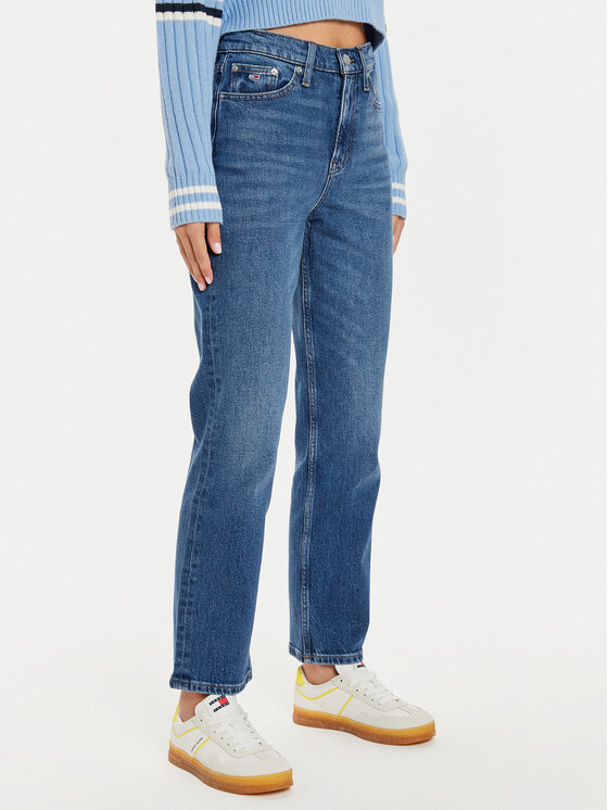 Tommy Jeans Tommy Jeans Jeansy Izzie DW0DW19600 Modrá Straight Fit