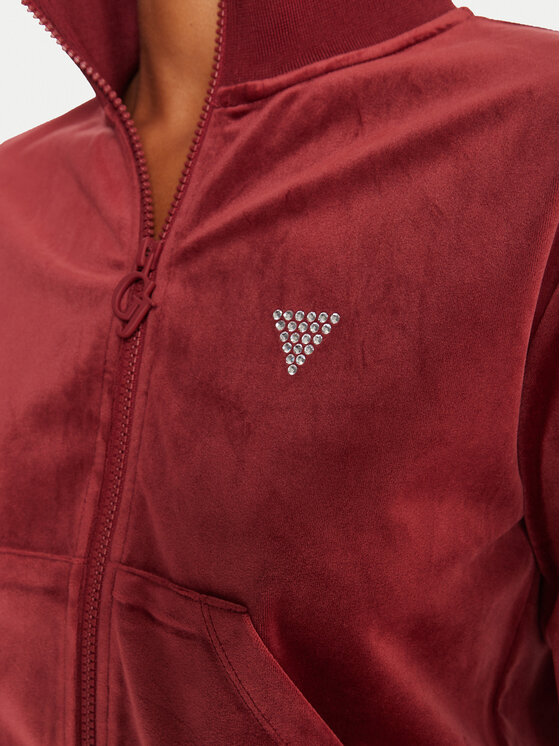Guess Guess Sweatshirt V3BQ22 K0232 Dunkelrot Regular Fit