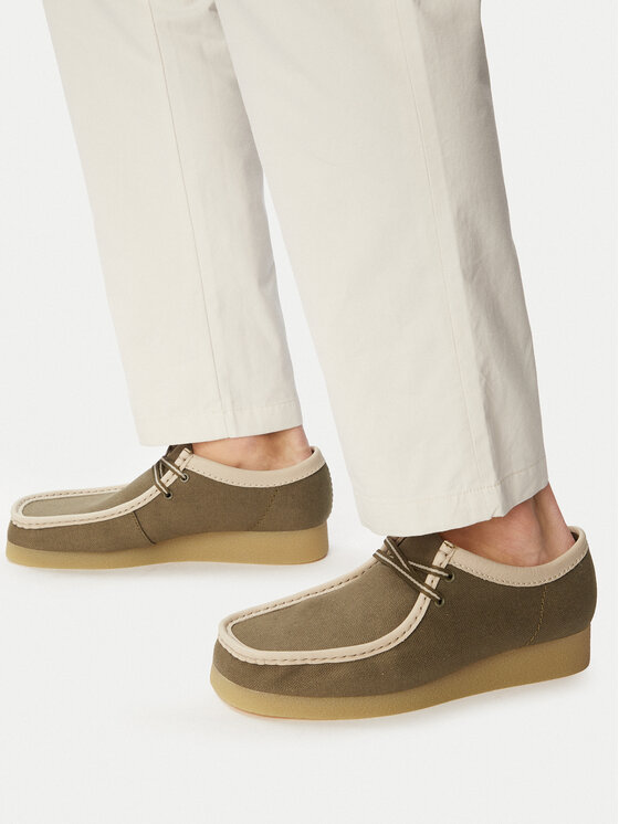 Clarks Clarks Nizki čevlji Wallabee EVO 26186172 Zelena