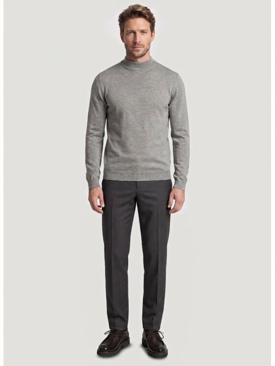 Pako Lorente Pako Lorente Sweter P26WN-2X-015 Szary Classic Fit
